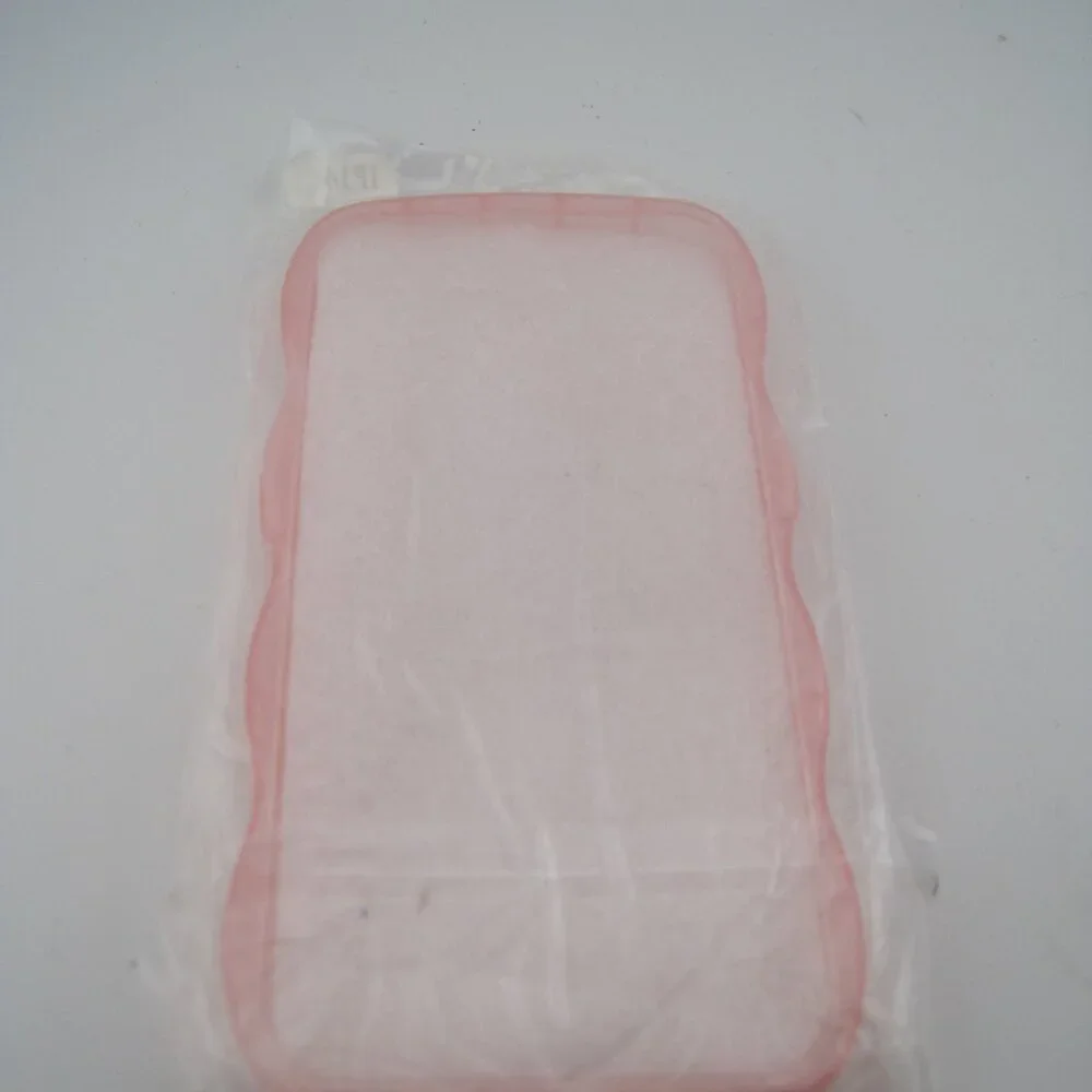Pink Phone Case for iPhone 14 6.1 inches, Soft Transparent TPU Wavy Edges NEW